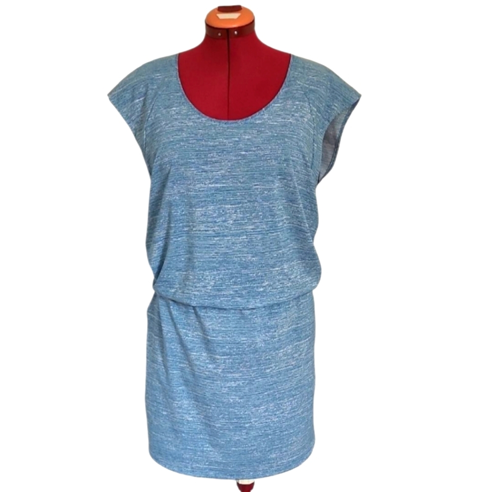 MEC Dress Athletic Activewear Blue Mini Summer